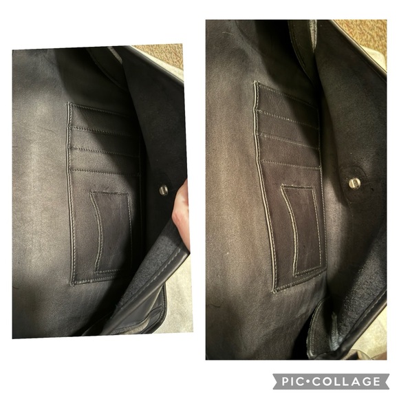 Vintage Coach black briefcase, shoulder strap, silver tone hardware in GUC - Picture 6 of 16